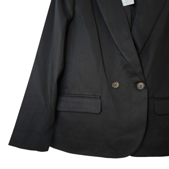 J. Crew Drapey Twill Double-Breasted Blazer - Picture 7 of 9